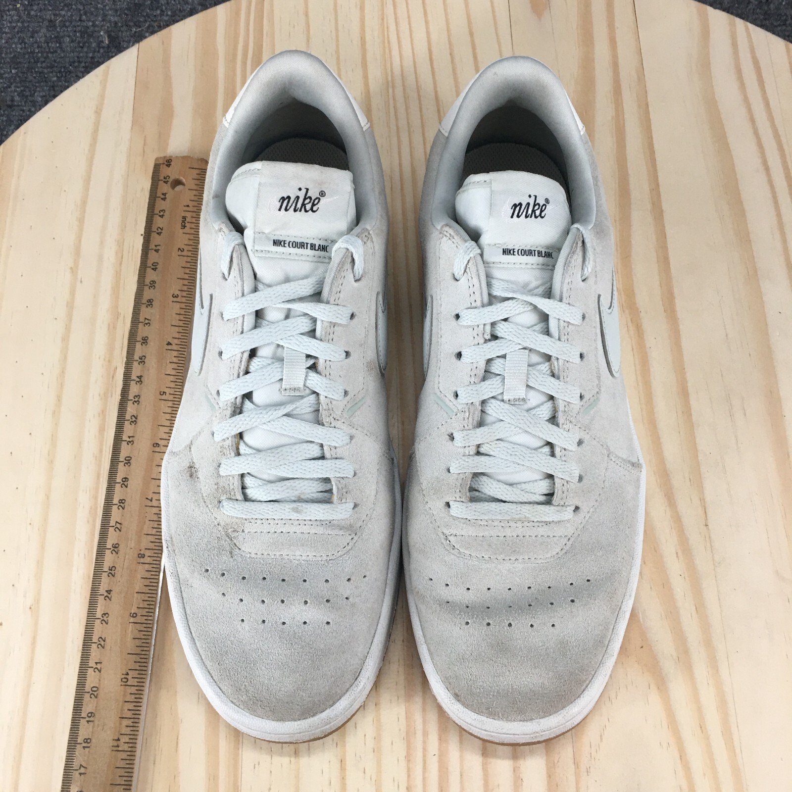 Nike Shoes Womens 10 Court Blanc Sneakers Gray Lace Up Low Top Casual CK6533-001
