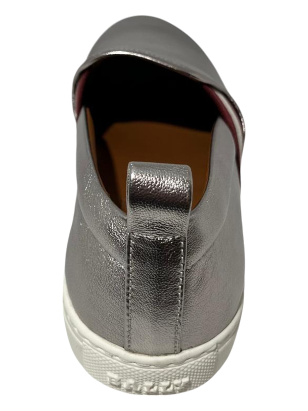 Bally Henrika 6212747 Silver Lamb Leather Slip-on Low-top Sneakers MSRP$450