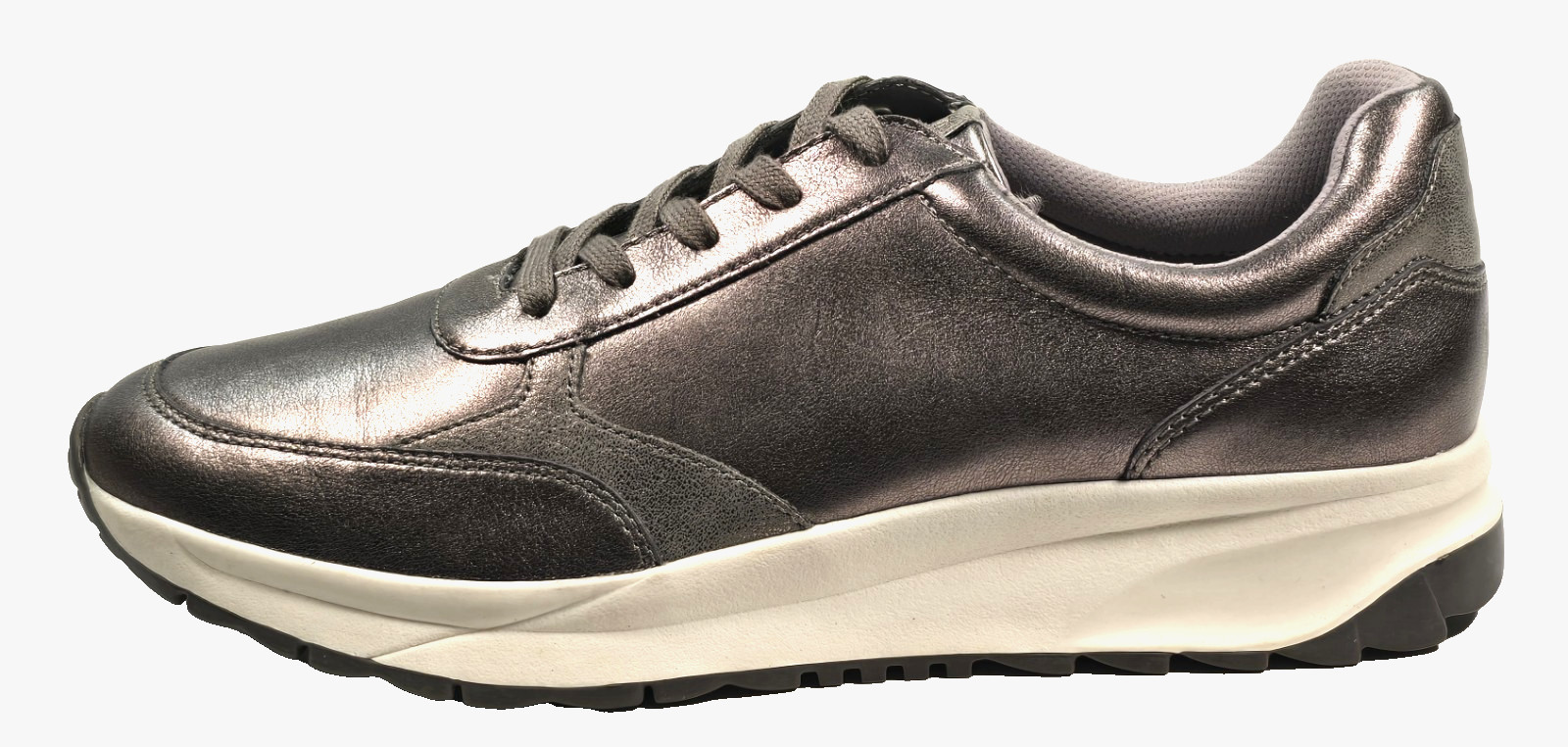 Naturalizer Shay Women’s Lace Up Sneakers Champagne Leather Color Size 10.5M