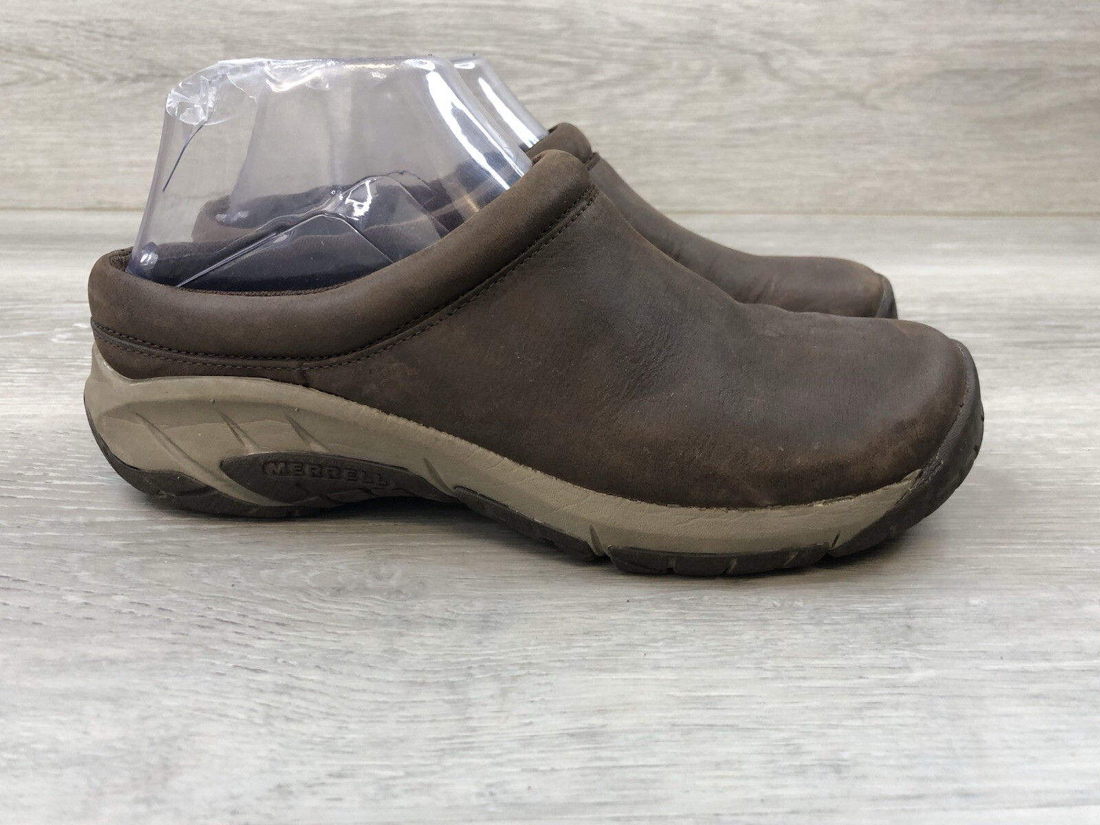 Merrell Encore Nova 4 Women’s Mule Brown Leather 6 Outdoor Slip On Comfort Shoes