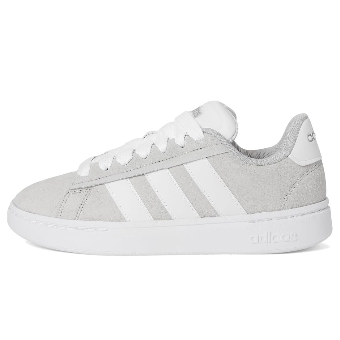 Adidas Womens Grand Court Alpha 00s Grey/White/Silver Metal Sneakers US Size 6.5