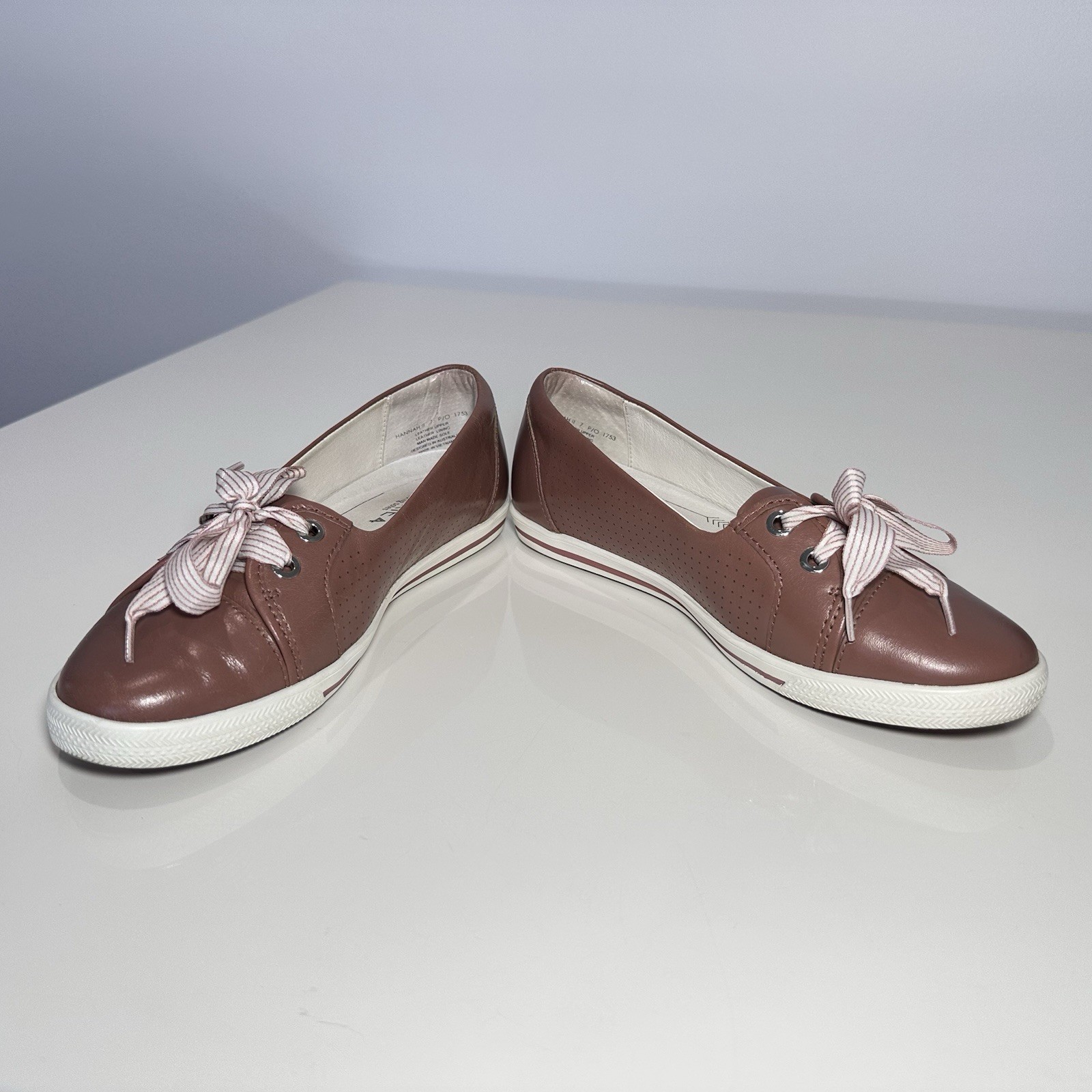 FRANKIE4 Frankie 4 Hannah II Dusty Rose Leather Shoes Sneakers Flats Size 7
