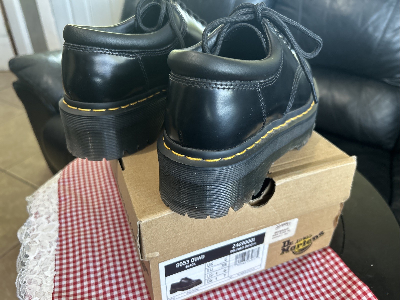 Dr. Martens 8053 Leather Platform Casual Shoes