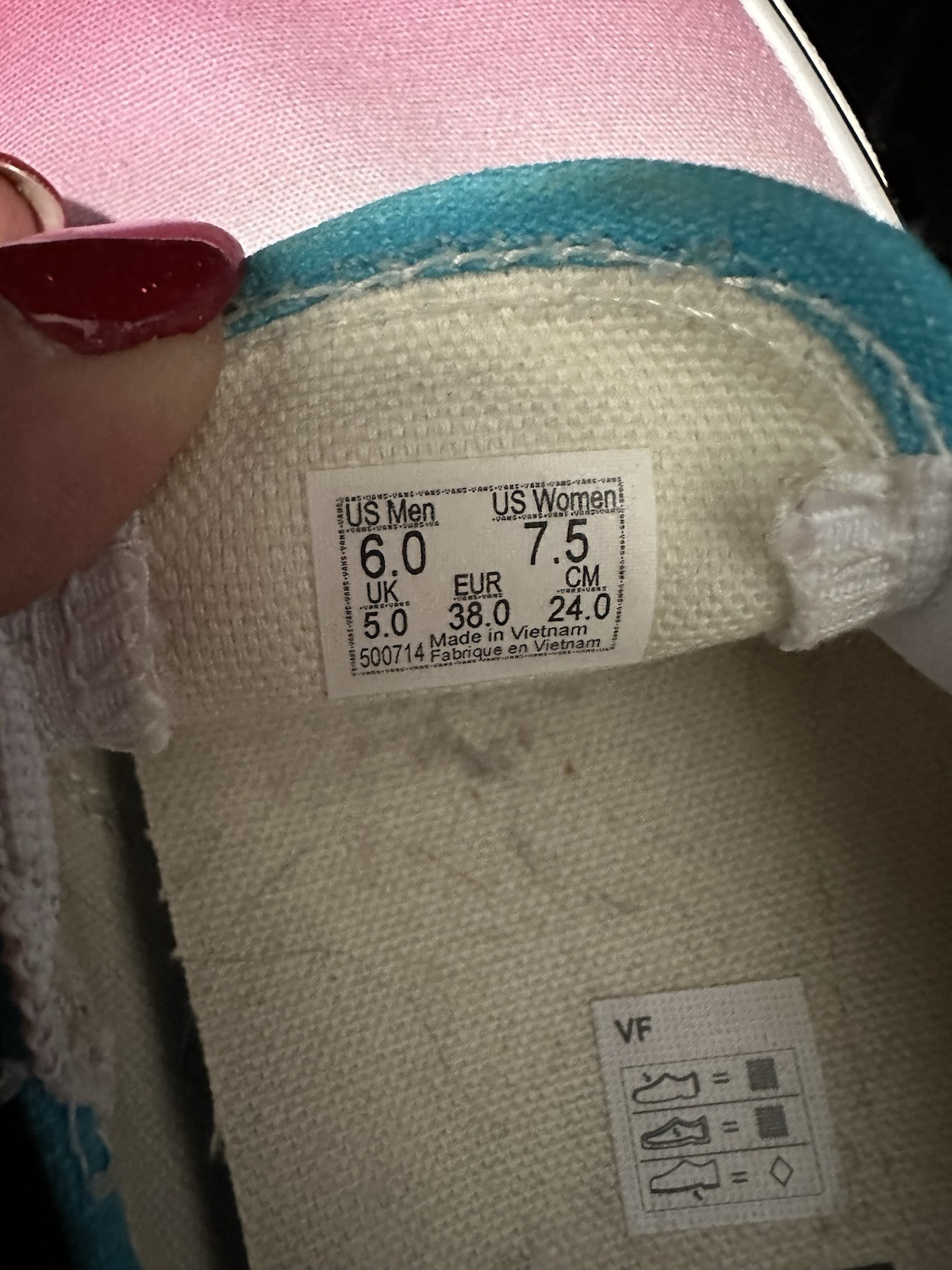Vans Slip On Pastel ombré size 7 1/2 women’s