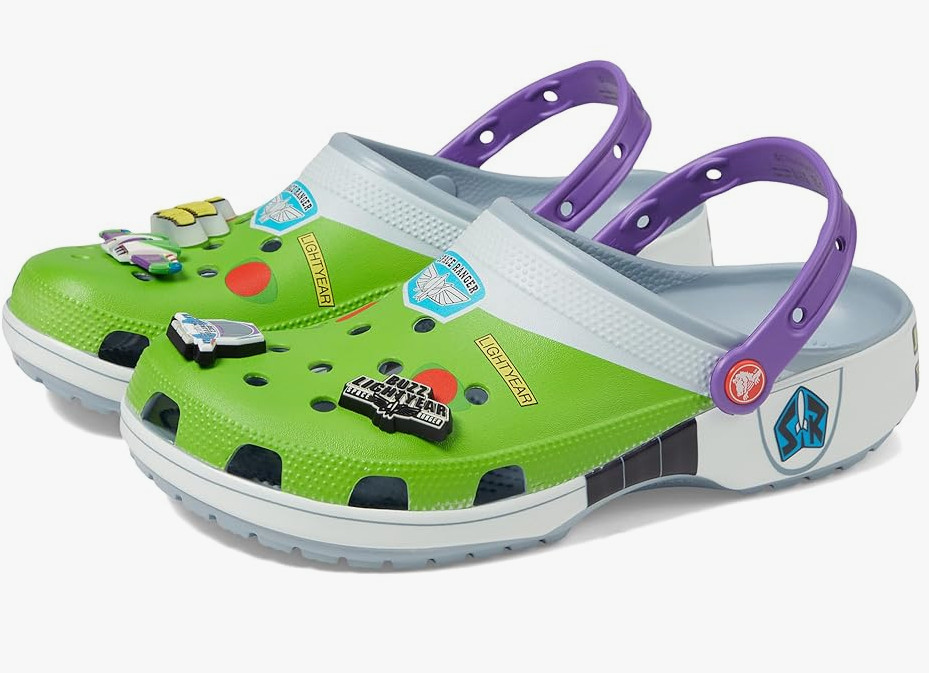 Crocs Toy Story Clogs Buzz Blue Light Year Classic Clog Women’s 8, 9 /Men’s 6, 7
