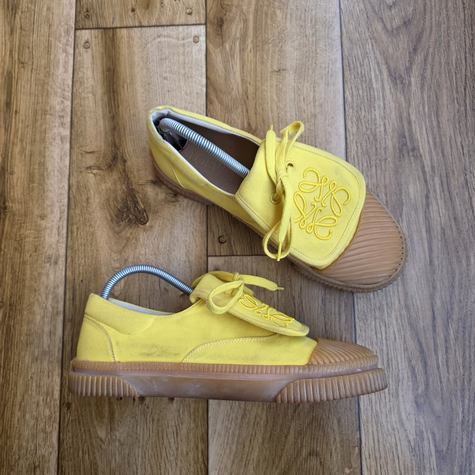 LOEWE ANAGRAM CLOTH TRAINERS SIZE 38 EU, 7.5 US, 5 UK