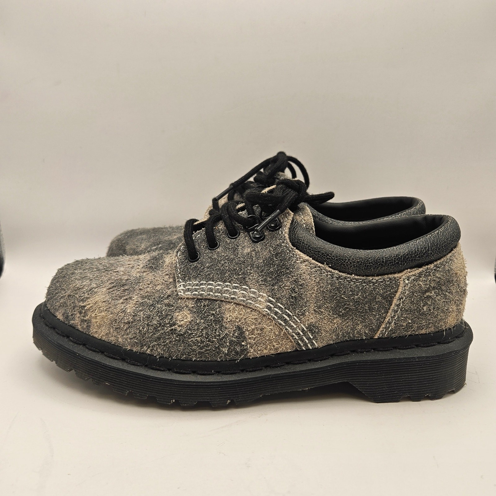 DR MARTENS WOMEN’S 7 STONEWASHED GREY 8053 NWOB SUEDE OXFORD