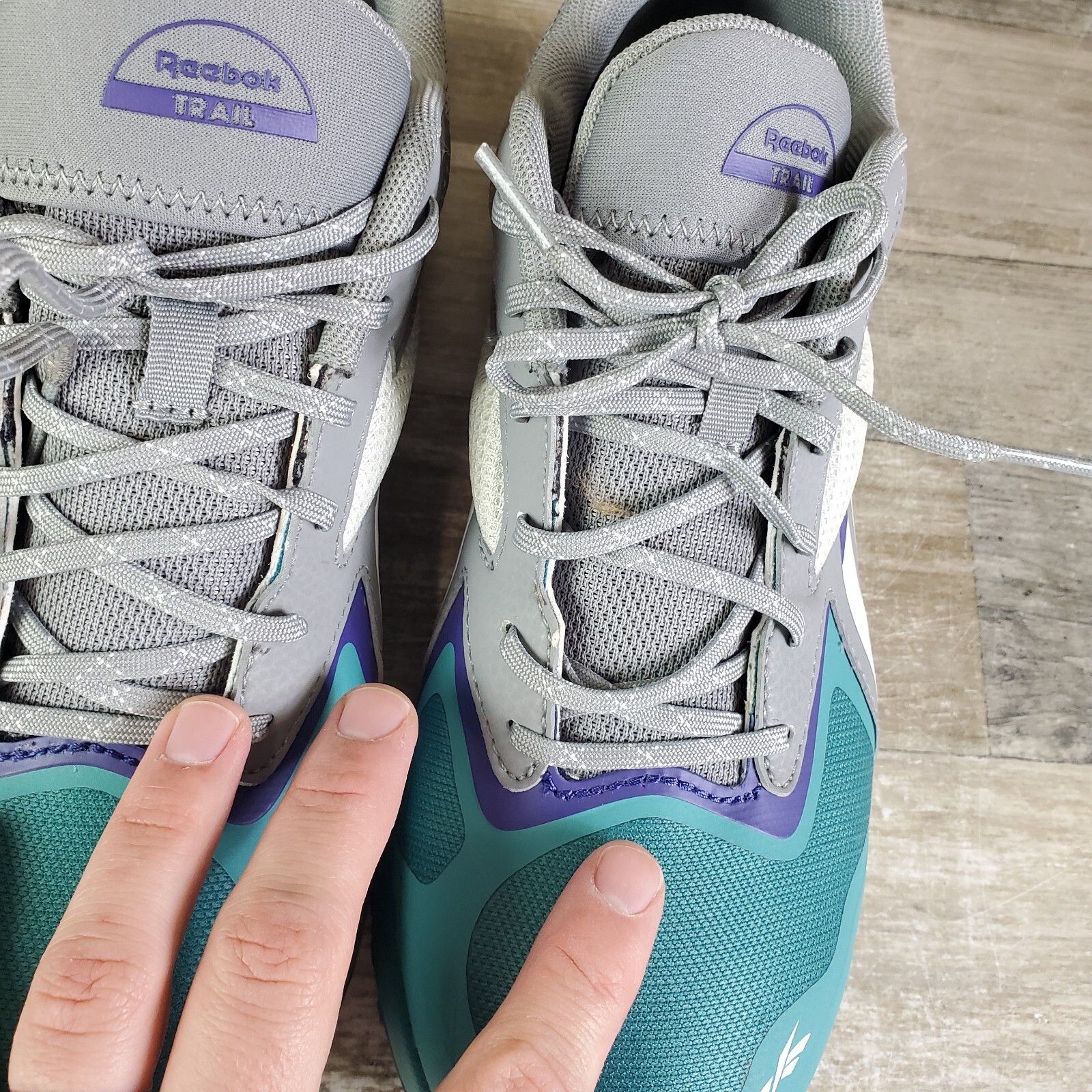 Reebok Lavante Trail 2 Womens Work Shoes Sz 10 M Running Gray Safety Toe Sneaker