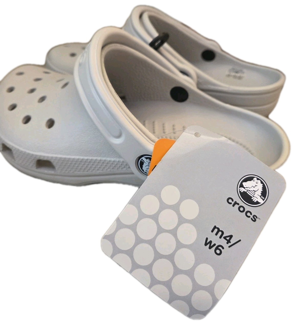 Crocs – Classic Pearl White Clogs Men’s 4/Women’s 6