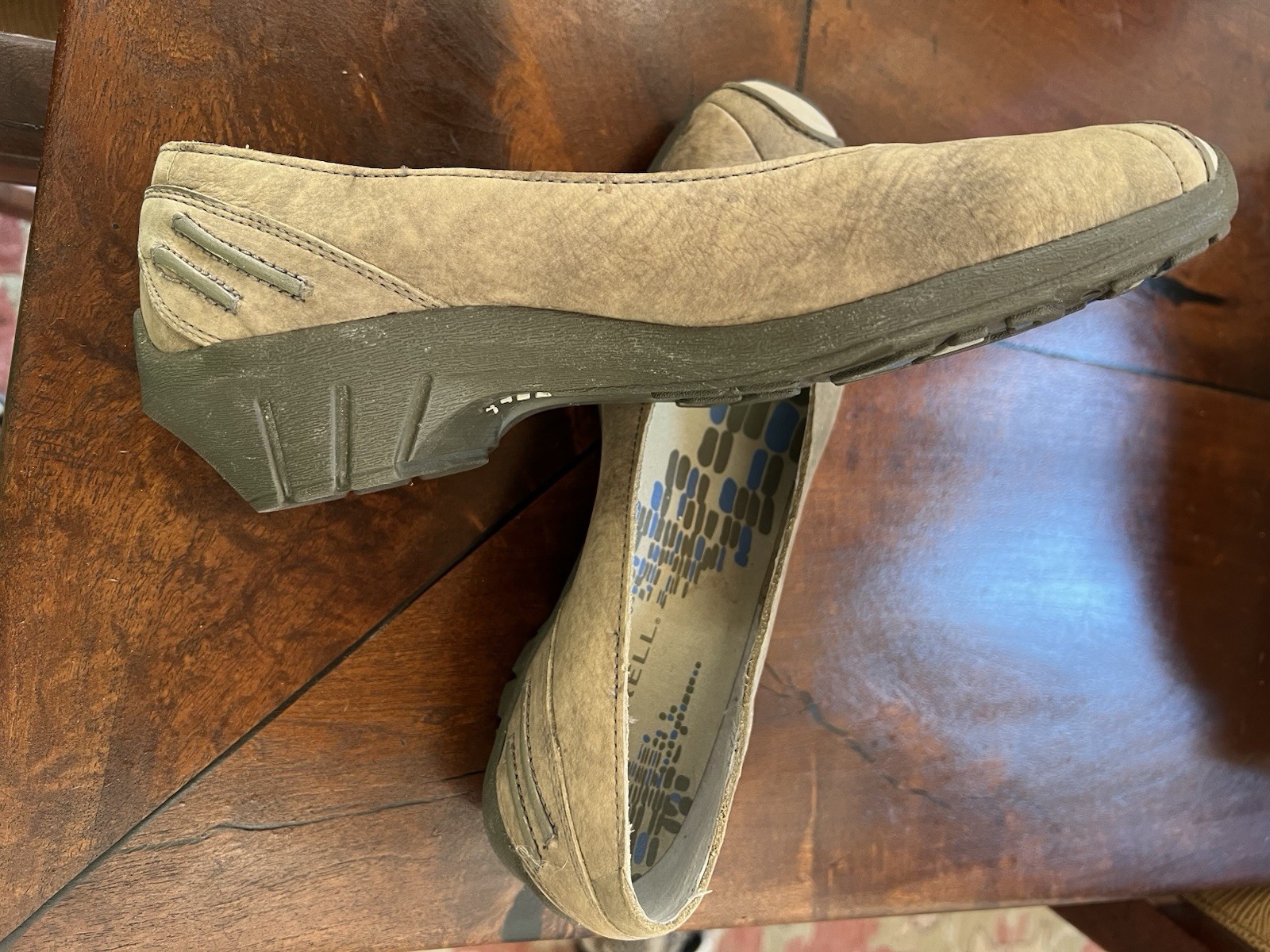 NWOT MERRELL Suede Leather Slip-on Performance Footwear Wmn 7.5 Isabella Brindle