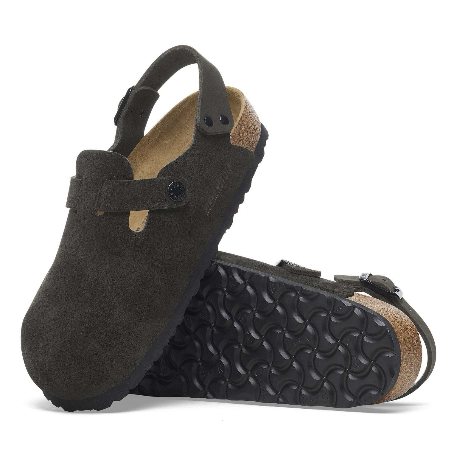 Birkenstock Tokio Size US 5-5.5 EU 36 Clog Mules Shoes Black Suede