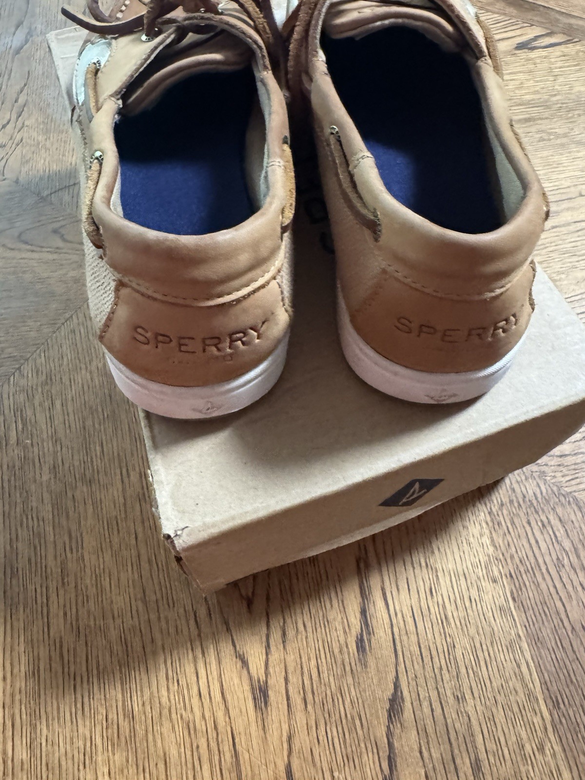 SPERRY Top Sider Women’s Size 7 M Koifish 2 Eye Boat Shoes Linen/Oat 95589 (D8)