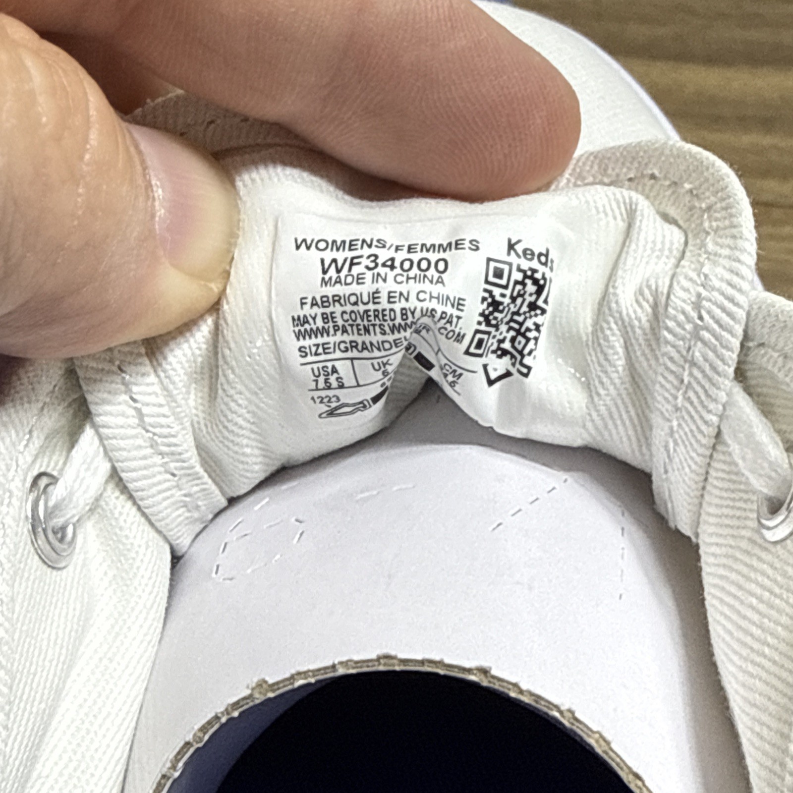 Keds Champion Sneakers Womens US 7.5S White Canvas Low Top Casual Shoes