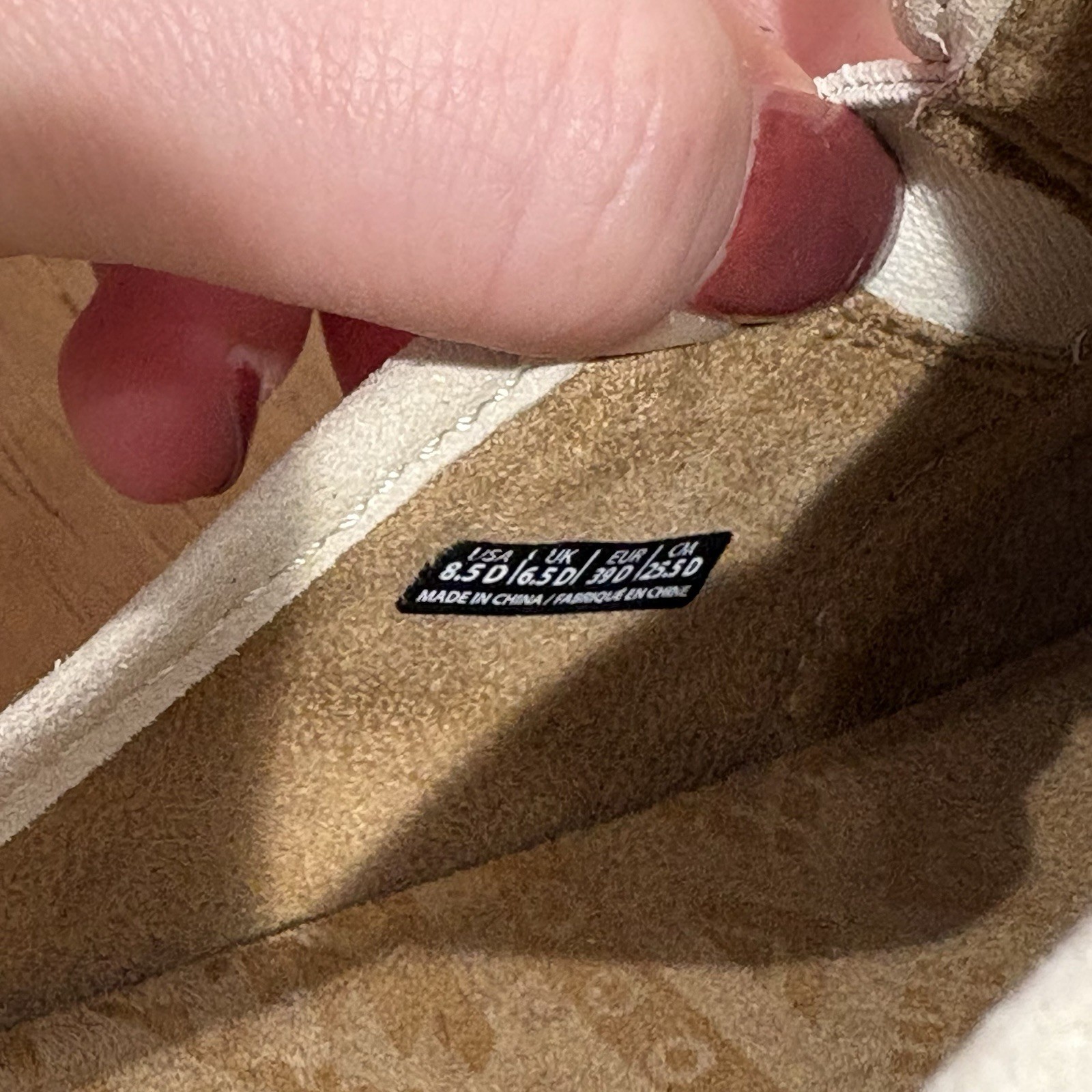 Spenco Audrey Canvas Slide Mules Slip On Women’s Size 8.5 D Beige Bows