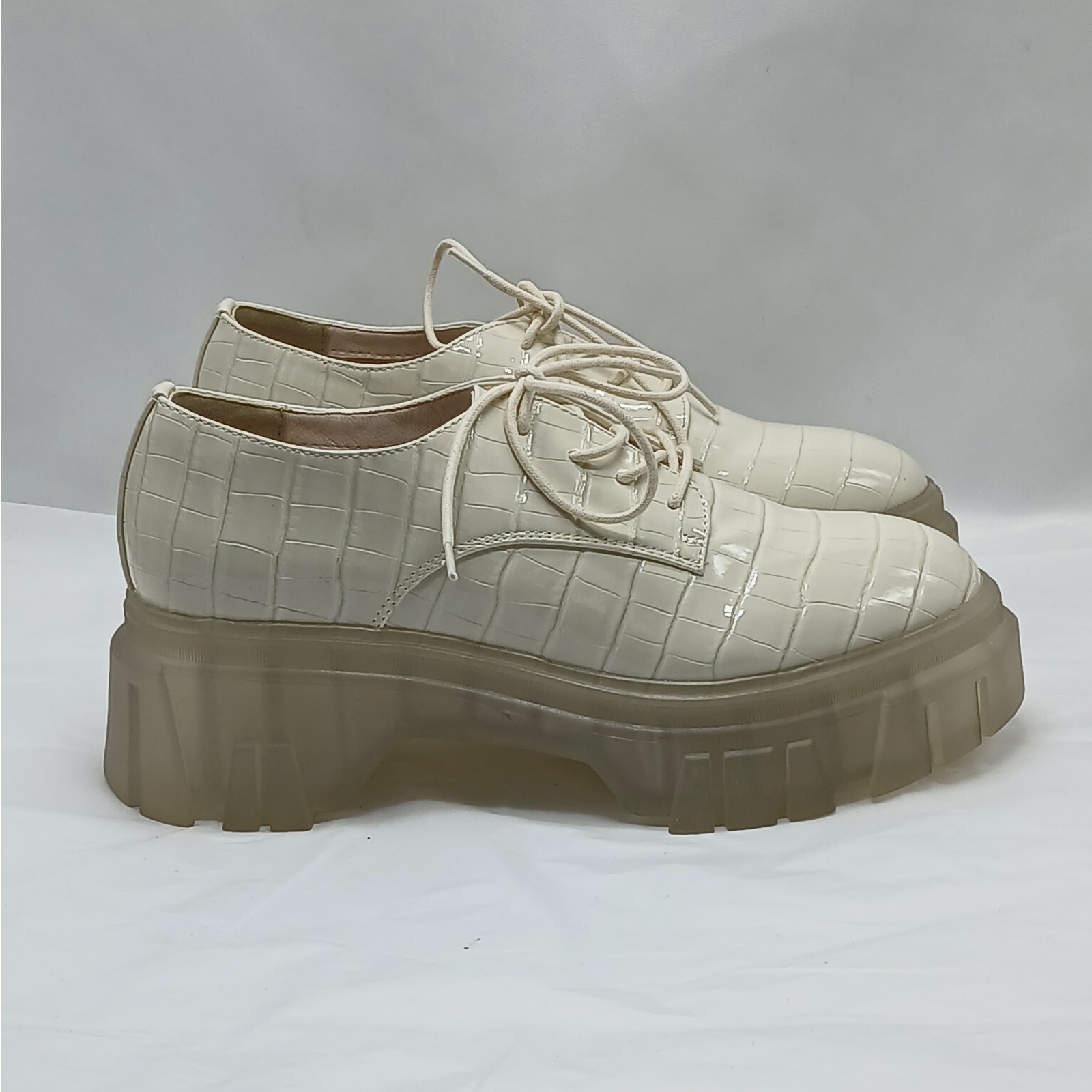 Y2K Retro Platform Chunky Heel Shoes Academia School Girl Chinese Laundry Size 9