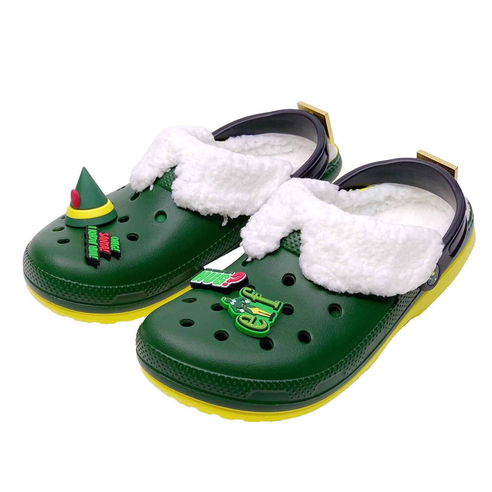 Buddy The Elf Crocs Adult Lined Comfort-Lined Clogs Size Men’s 9/Women’s 11