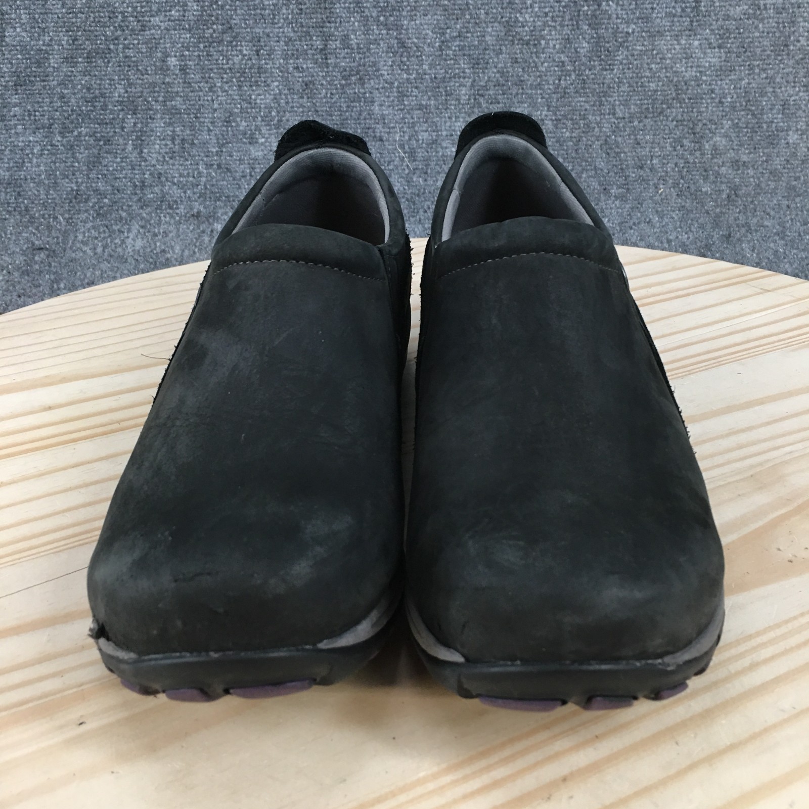 Dansko Patti Waterproof Slip On Shoes Womens 40 Vibram Leather Black 4353100294