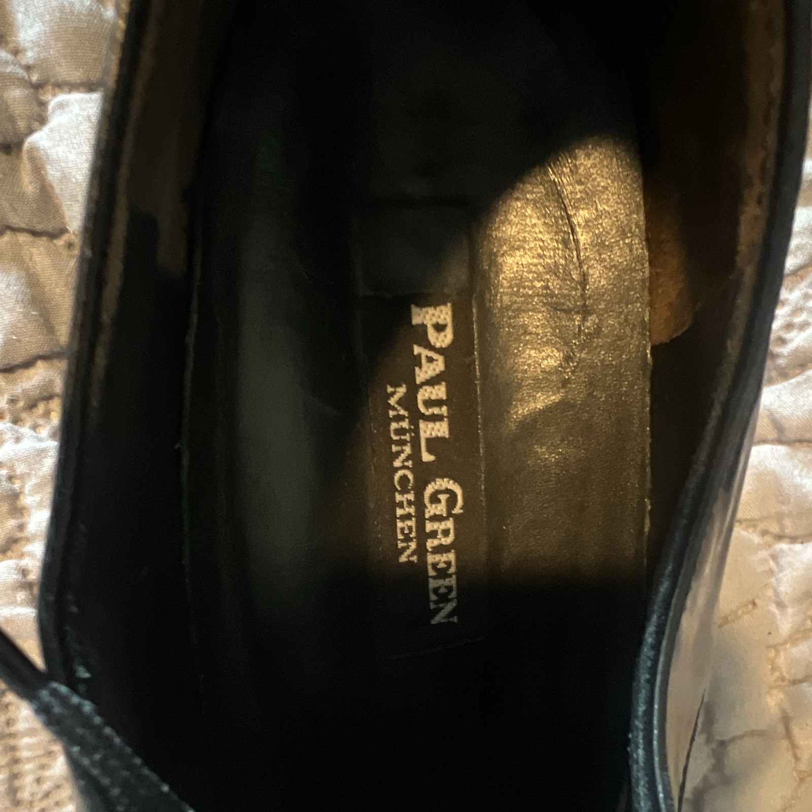 Paul Green Men’s Black Patent Leather Derby Lace-Up Round Toe Dress Shoes US 10