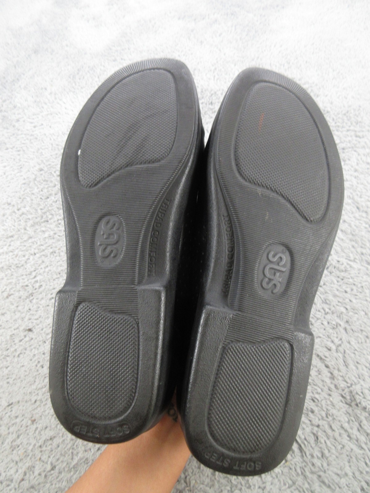 SAS Tripad Comfort Shoes Womens Size 10 N Black Leather Moccasin Walking Casual