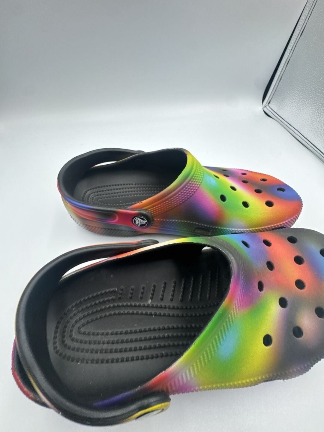 Crocs Classic Solarized Clog in Black/Multi