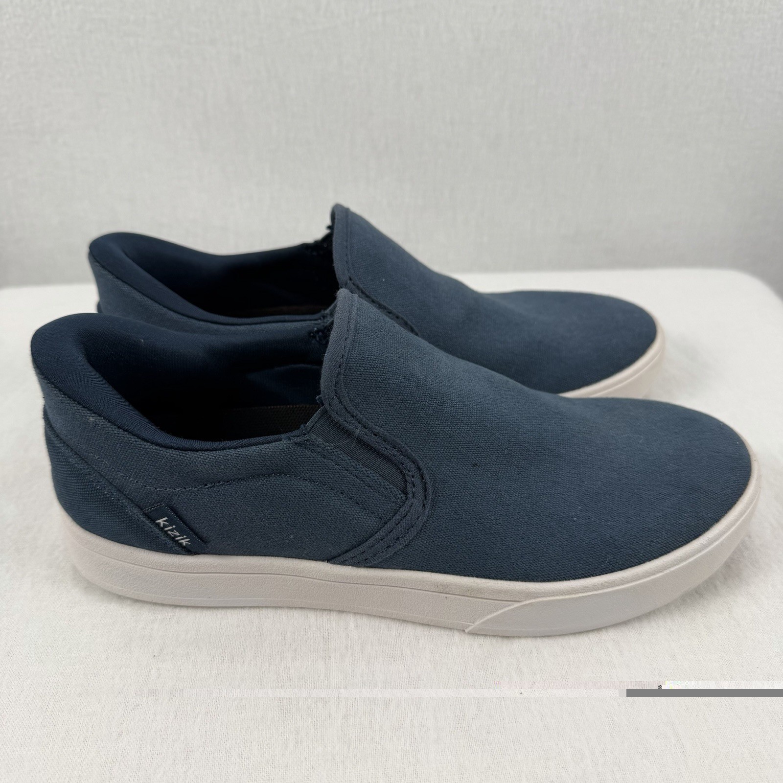KIZIK Venice Canvas Slip On Sneakers Tidepool Blue Unisex M 5/W 6.5 Comfort