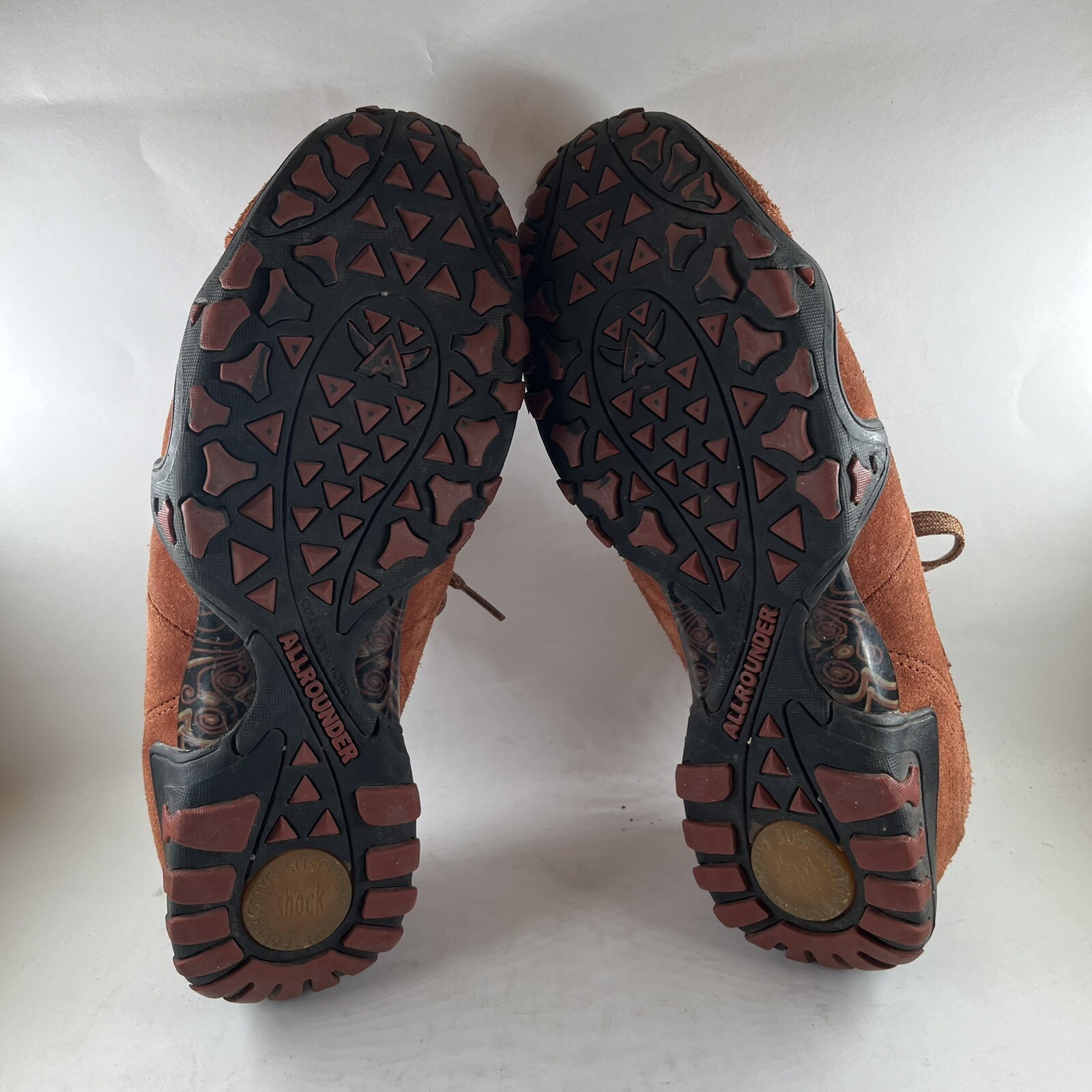 Allrounder Suede Comfort Sneakers Womens 10 Shoes Orange Activewear Athletic