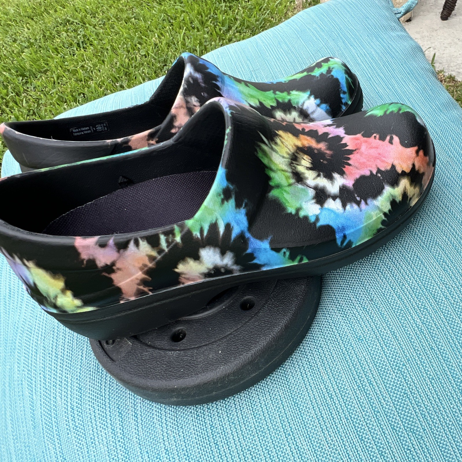 Crocs Neria Pro II Tie-Dye Clog Slip-On Slip Resistant Comfort Women’s 8
