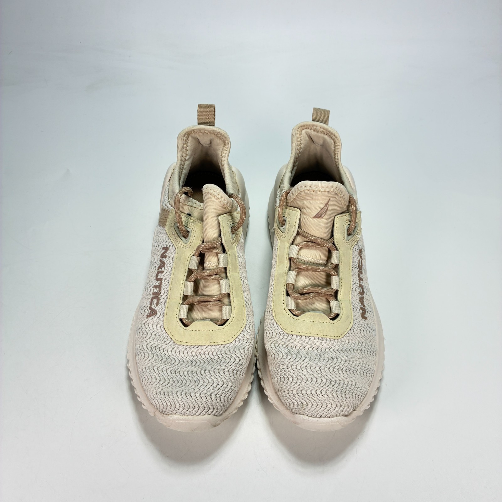Nautica Danville Beige Pale Peach Casual Walking Sneakers Shoes Women’s Size 7.5