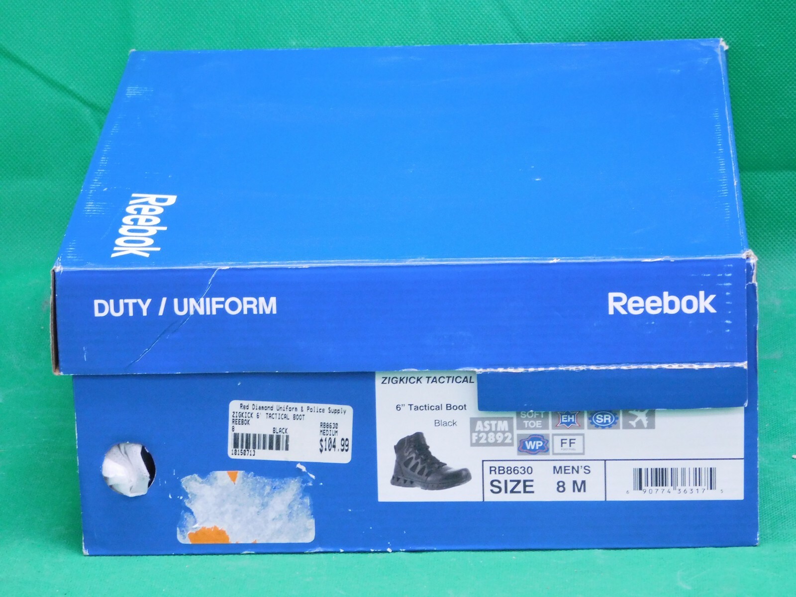 Reebok – Mens – RB8630 – Zigkick Tactical – Black – Size 8 M