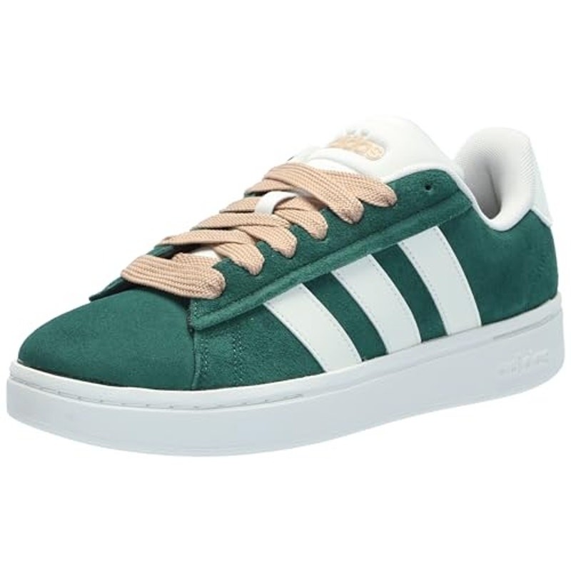 USED Adidas Women’s Grand Court Alpha 00s, Green/Off White/Magic Beige, 8