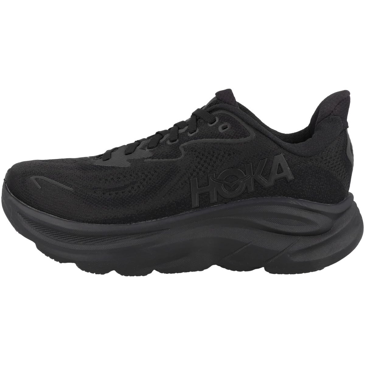 Hoka Womens Clifton 10 Neutral Running Shoe Black Size 7.5