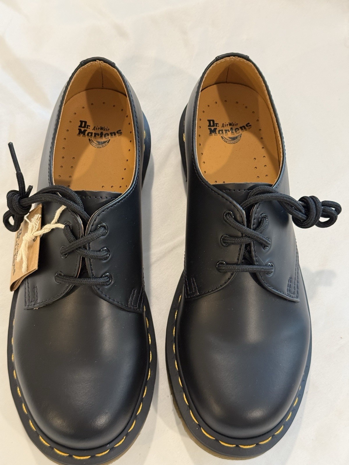 NEW Dr. Martens Smooth Oxford Black Leather Shoes Women’s Size 8