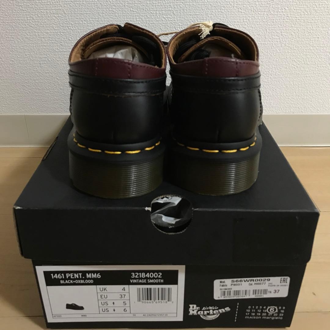 Dr. Martens UK4 2cm Platform 1461 Leather Shoes