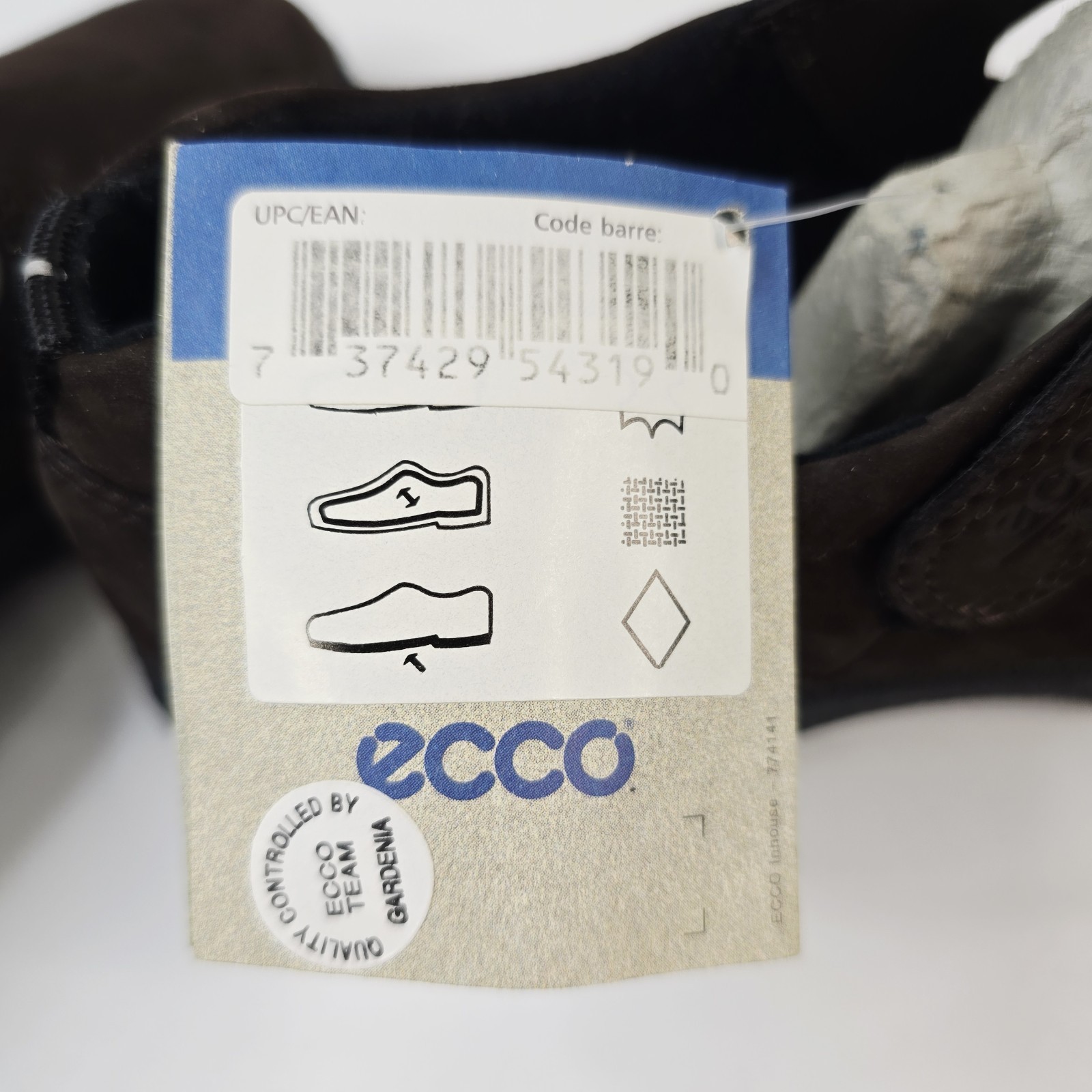 NWT ECCO Soft Women Size US 6-6.5 Brown Suede Mary Jane Hook Loop Comfort Shoes