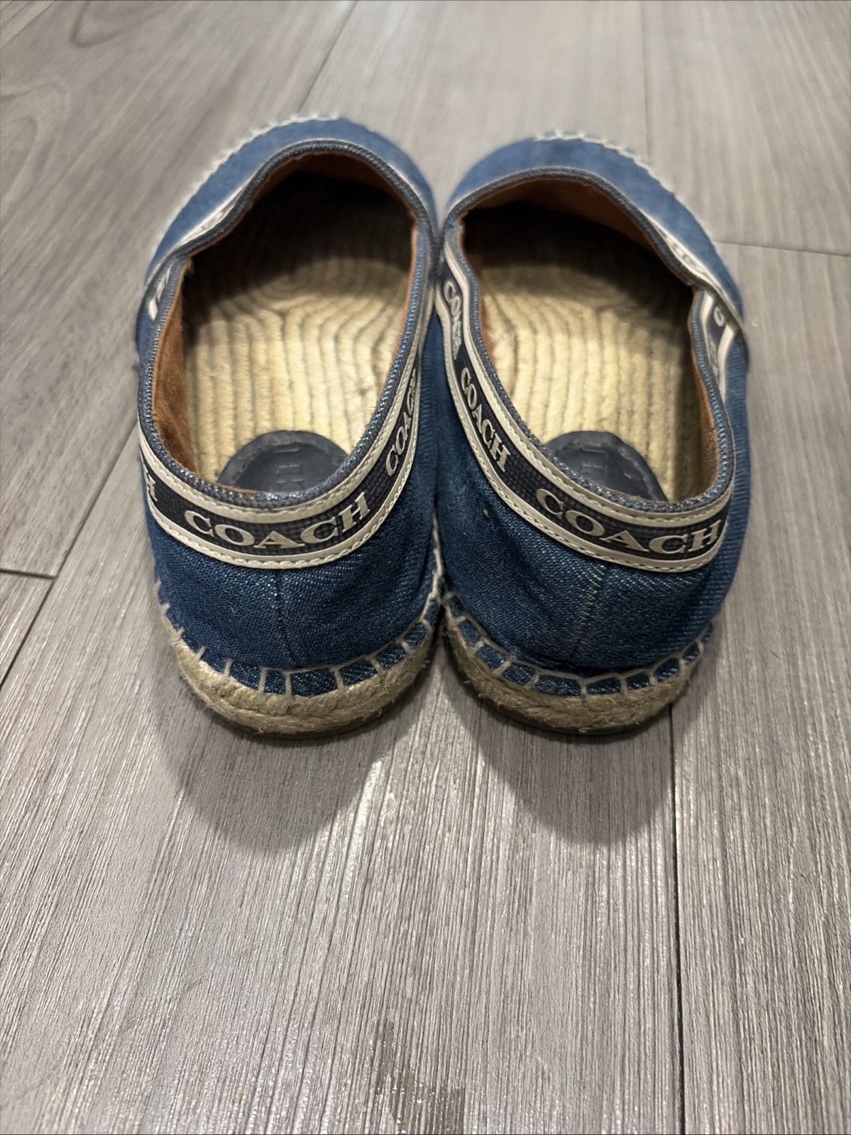 COACH Corrie Espadrille Denim G4837 Womens 5.5