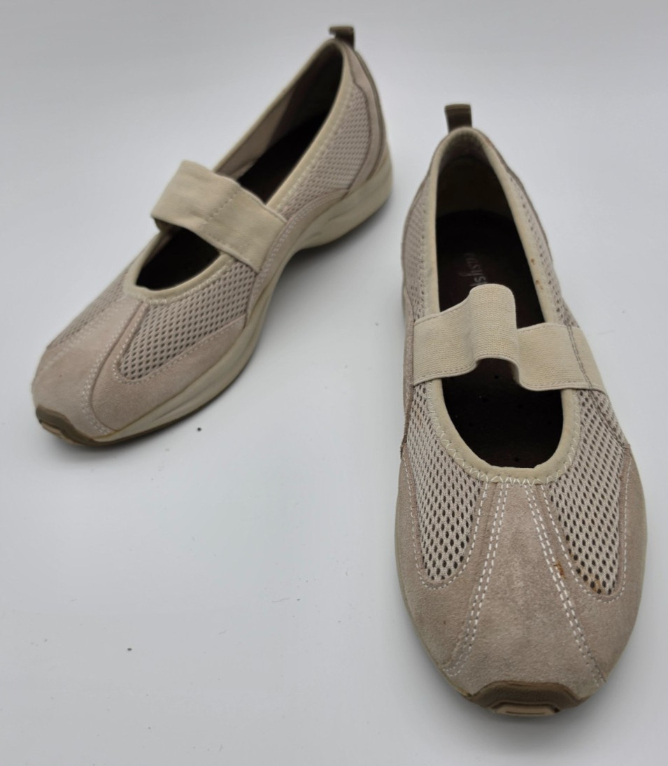 Easy Spirit Esairion Women’s 8.5 Mary Jane Gray Comfort Casual Slip On Shoes
