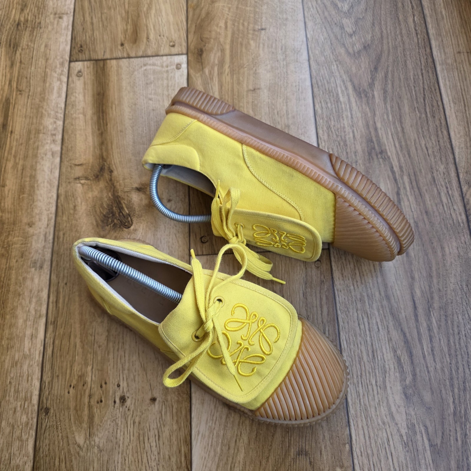 LOEWE ANAGRAM CLOTH TRAINERS SIZE 38 EU, 7.5 US, 5 UK