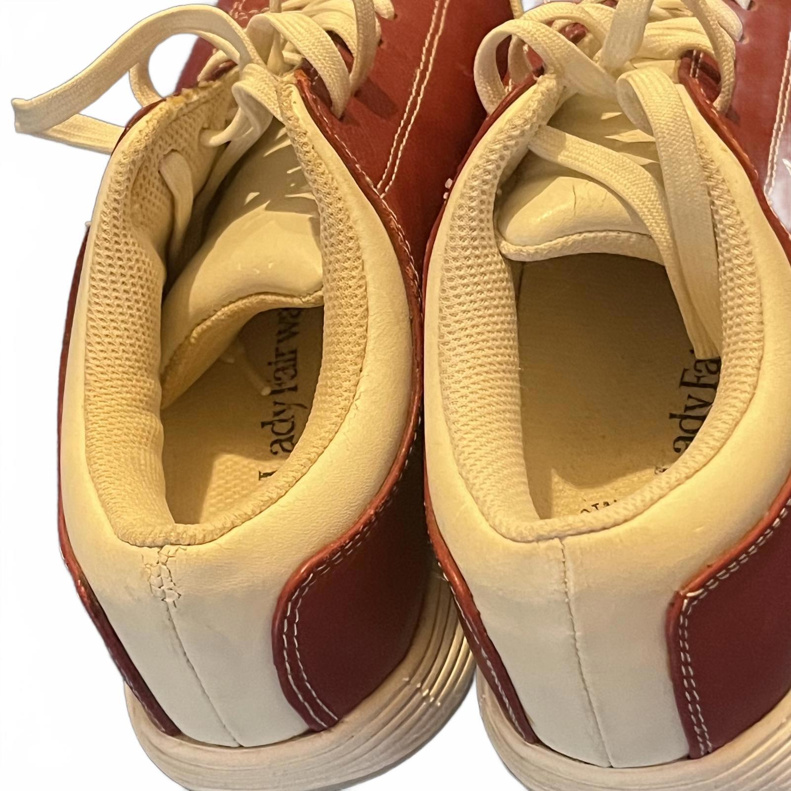 Stylish Red and Cream Golf Shoes – Size 6.5 M (USA)