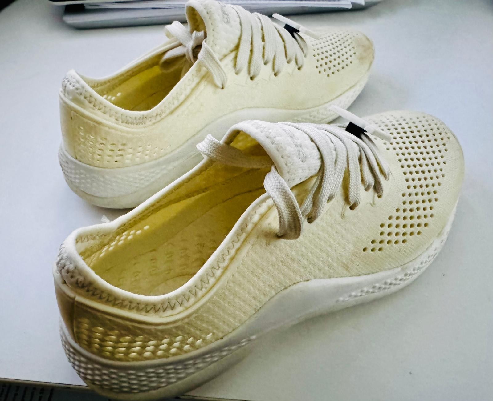 Crocs LiteRide 360 Pacer (Off White) Womens Sz 8 #206705 Free Ship Final Sale