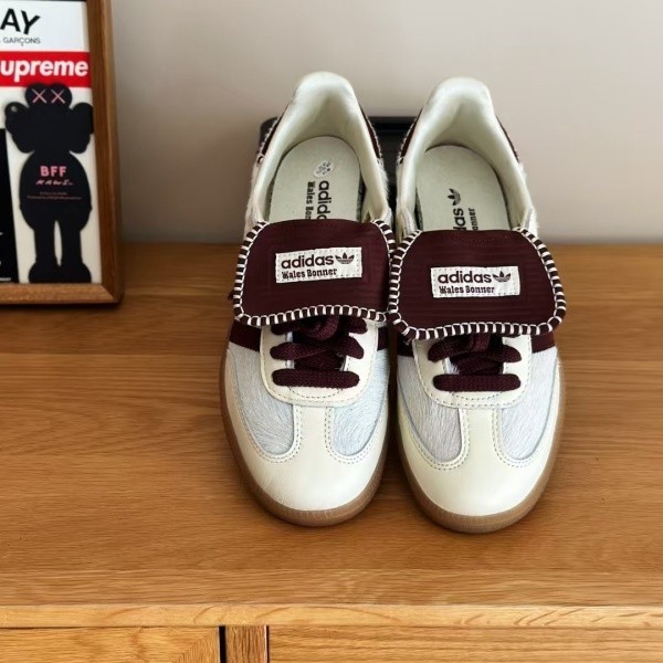 ADIDAS x WALES BONNER Samba OG Low Top Sneakers – White Brown