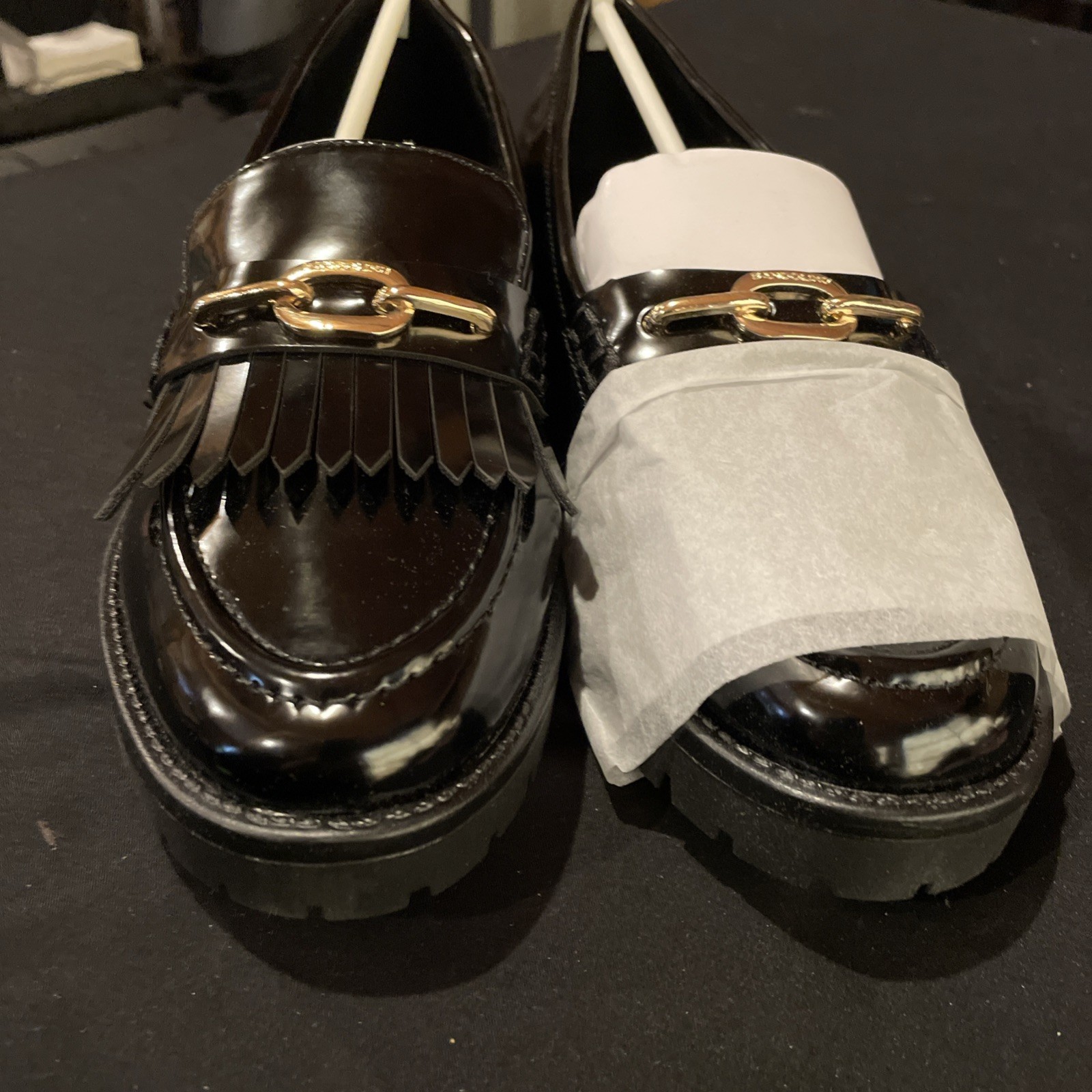 Bandolino Florida Lug Loafer in Black Peacock Brand NEW Women’s Sz 7 M