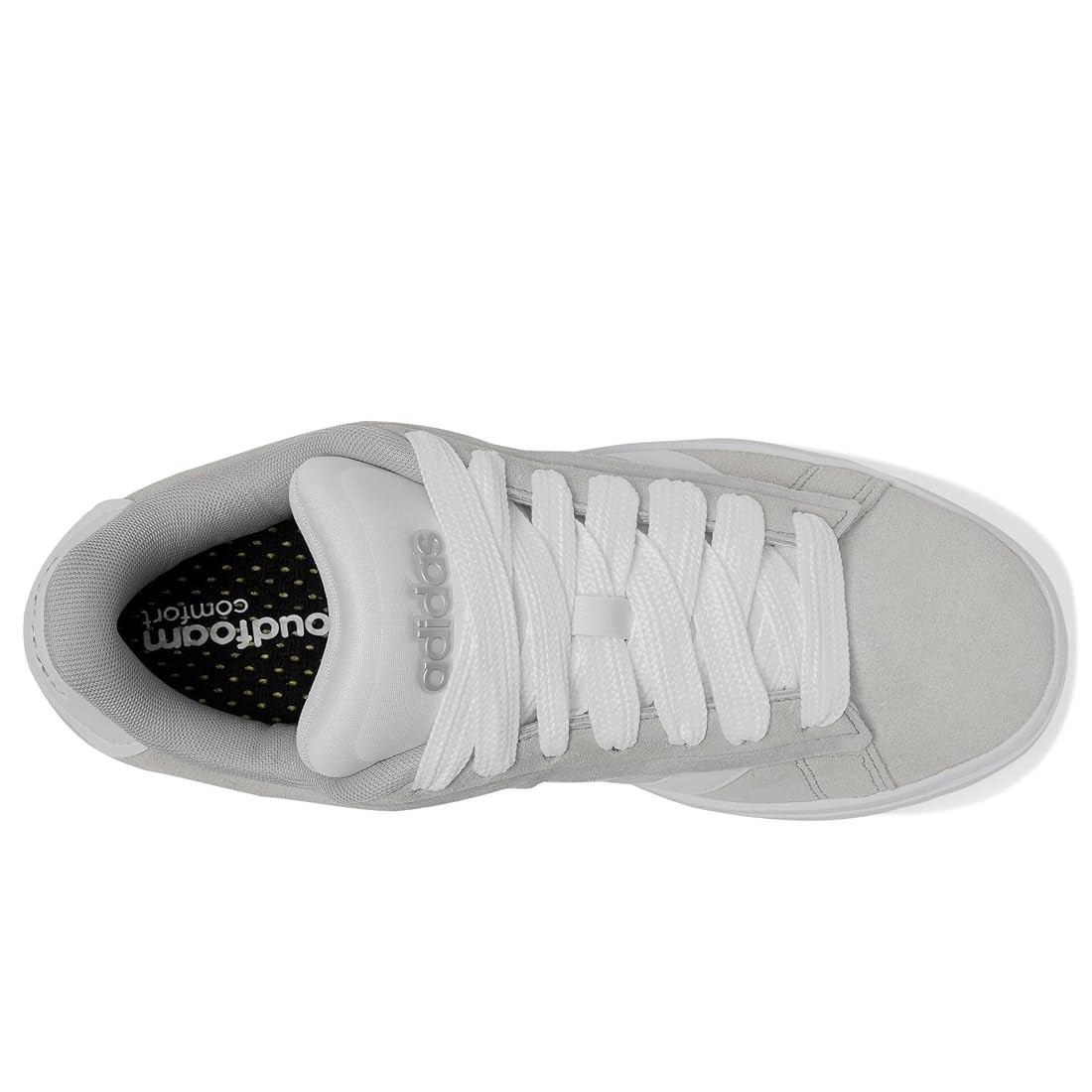 Adidas Womens Grand Court Alpha 00s Grey/White/Silver Metal Sneakers US Size 6.5