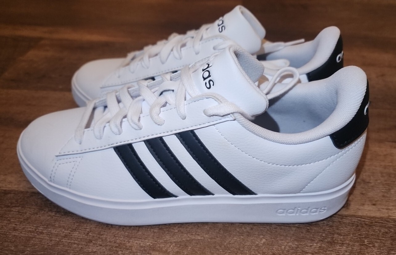 ADIDAS Grand Court 2.0 Sneaker Women’s Size US 7.5 USED ONCE! White/Black GW9214