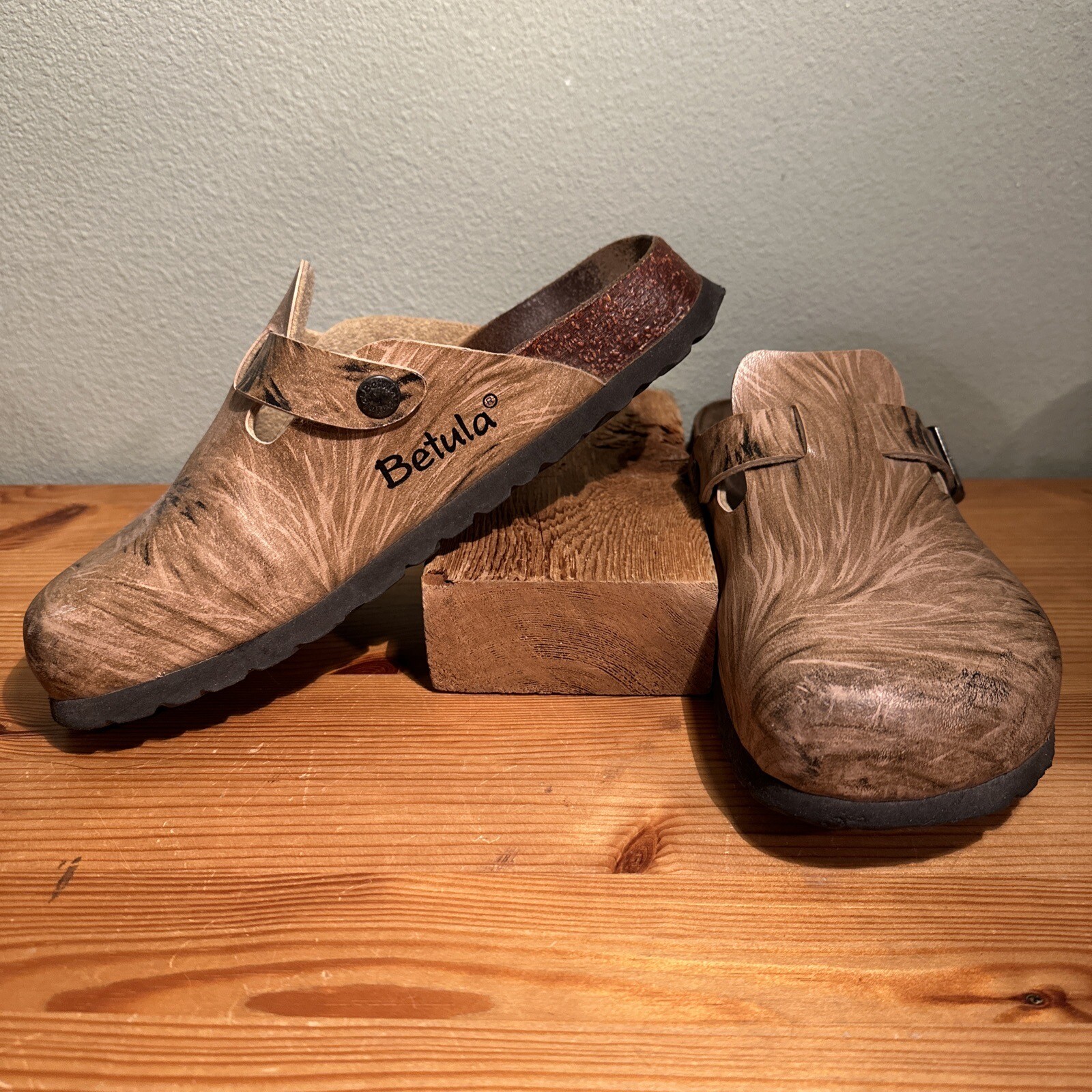 Birkenstock Betula Boston Clogs Women’s Size EU 37, US 6 Brown Leather