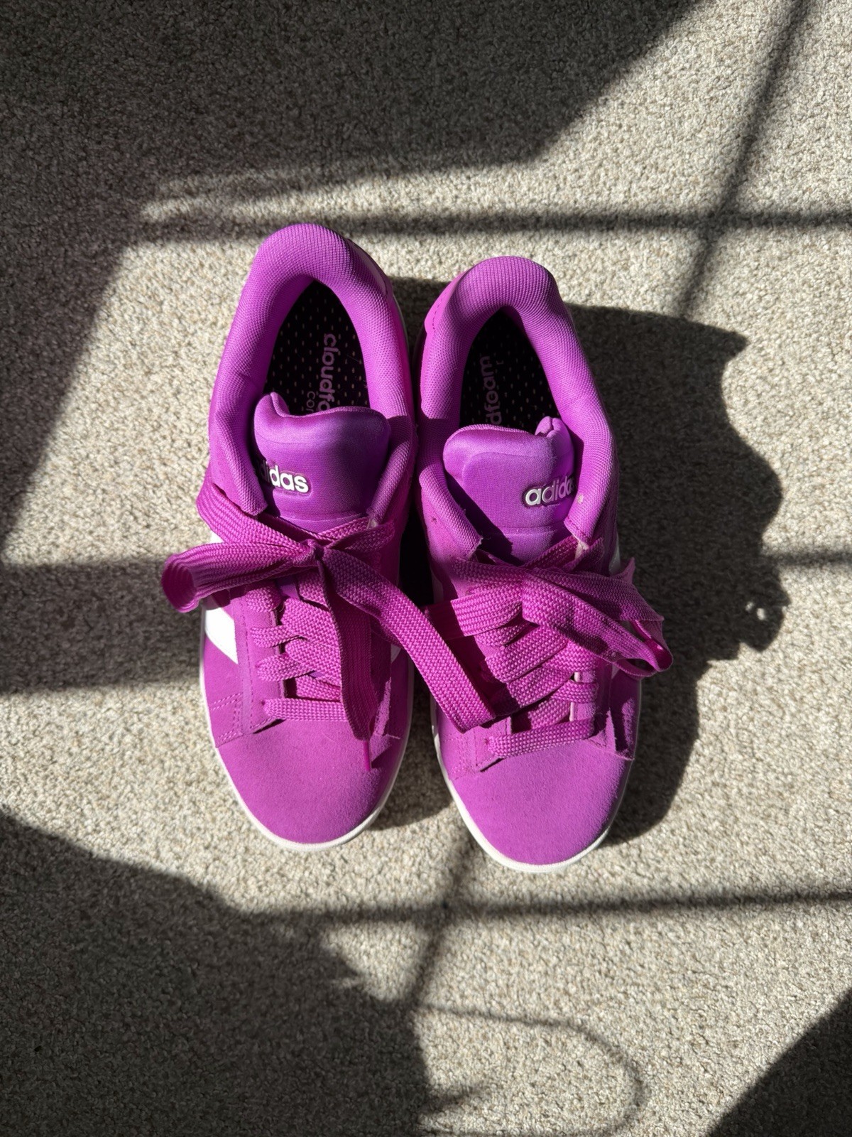 Violet Adidas Grand Court 00’s – Size 10 – Excellent Condition