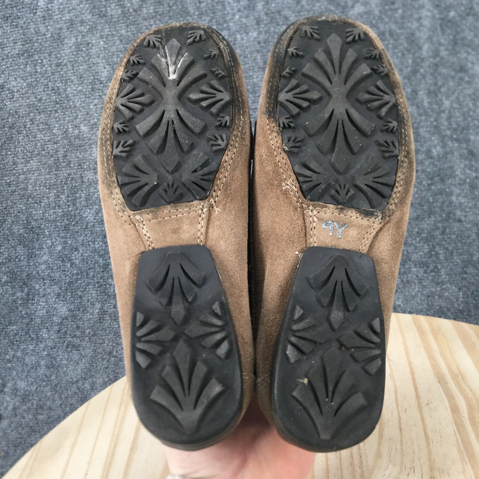 Kelly & Katie Shoes Womens 6.5M Glenn Loafers Brown Leather Slip On Casual Flats