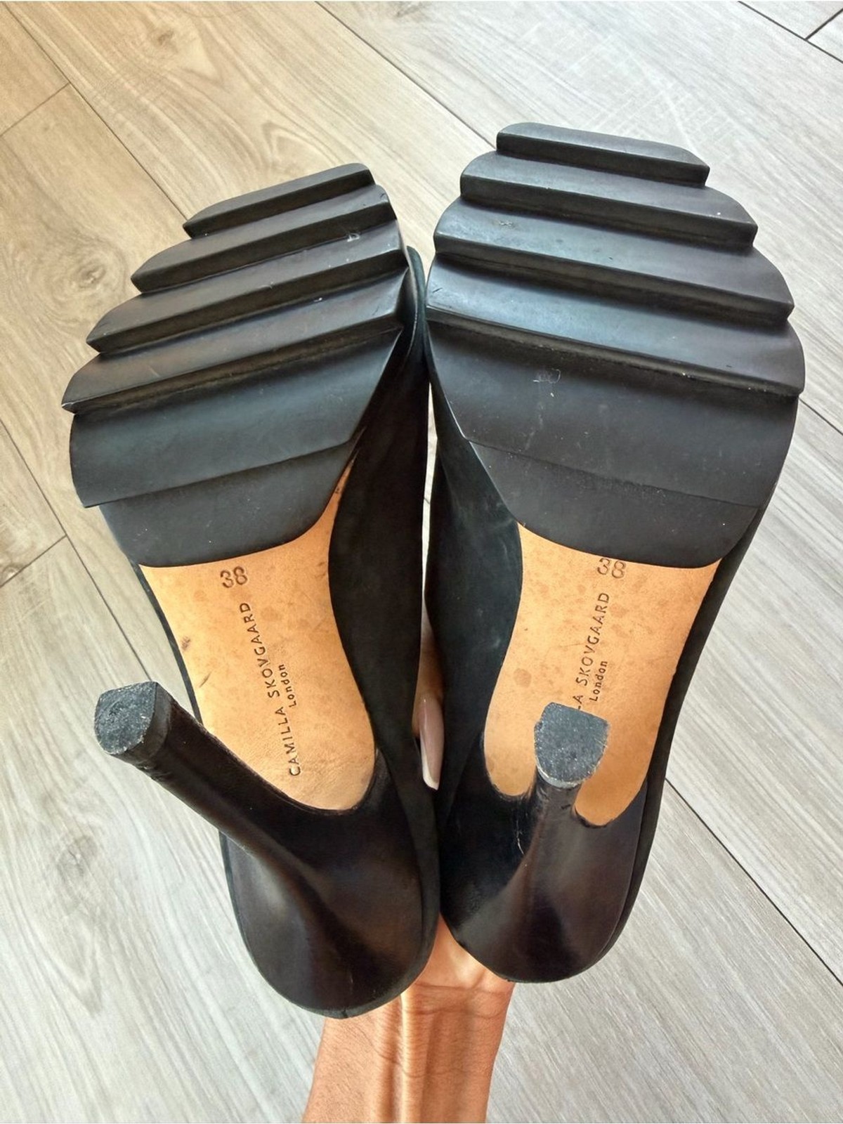 Camilla Skovgaard London Vintage Black High Heel Mules Size 38