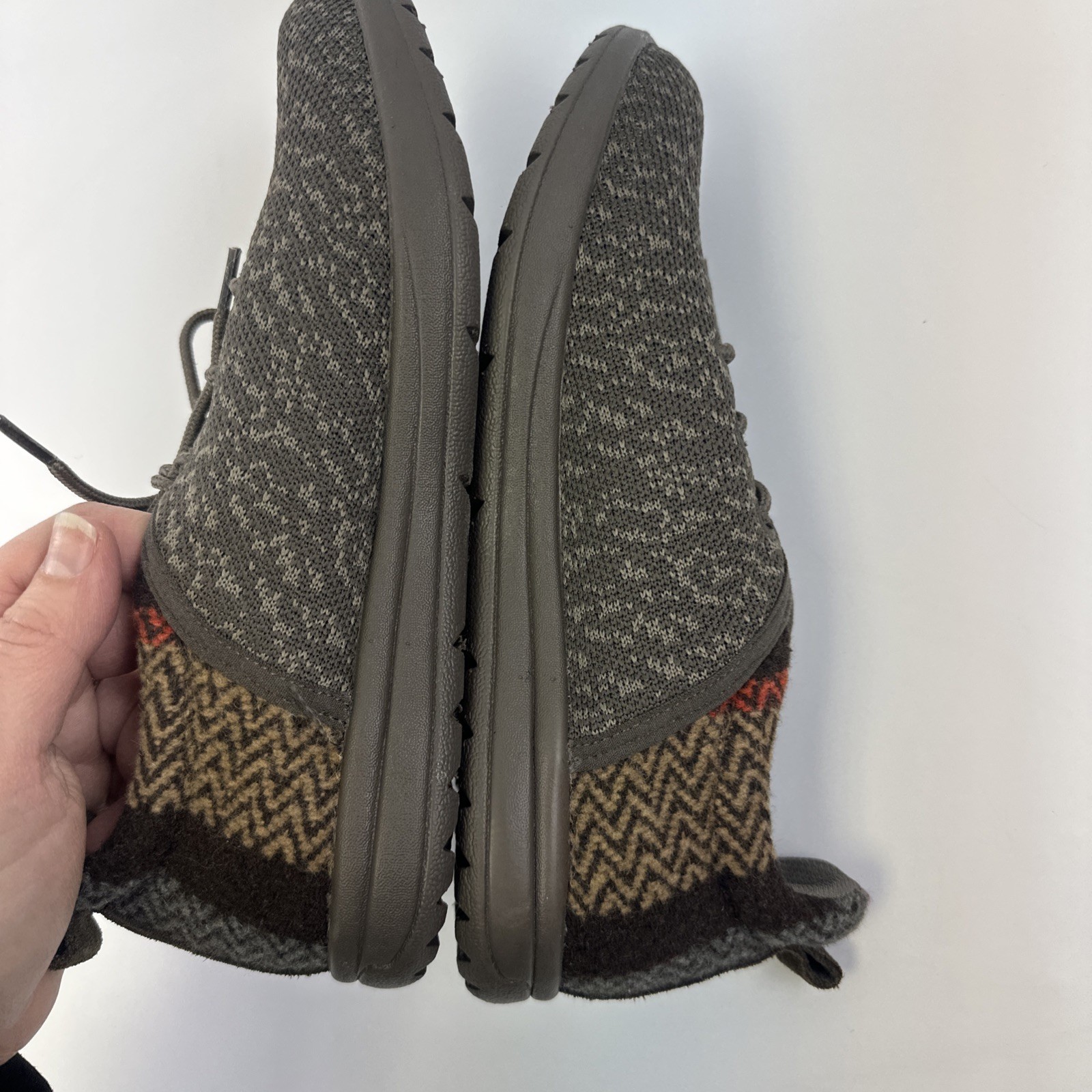 Minnetonka Eco Anew Sneaker Morel Limited Edition Brown Knit Fabric Womens 6.5