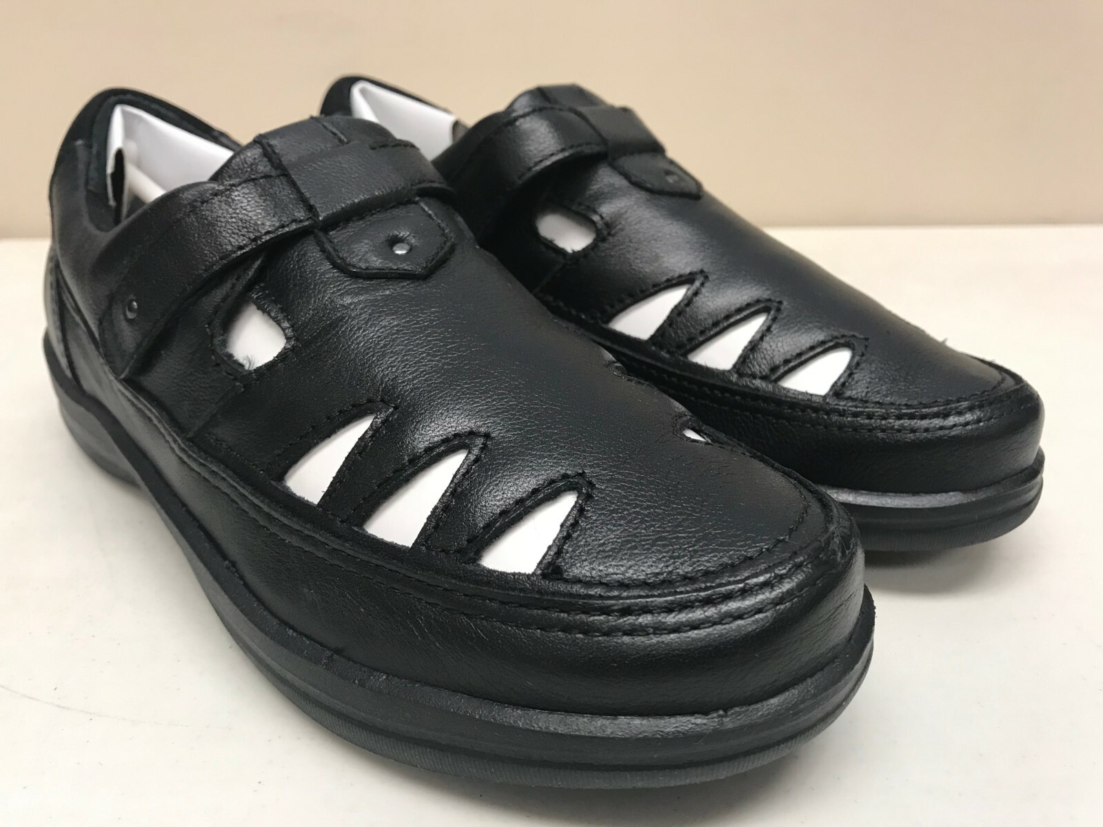 Womens Apex Olivia Fisherman Black Leather Medium A100WM