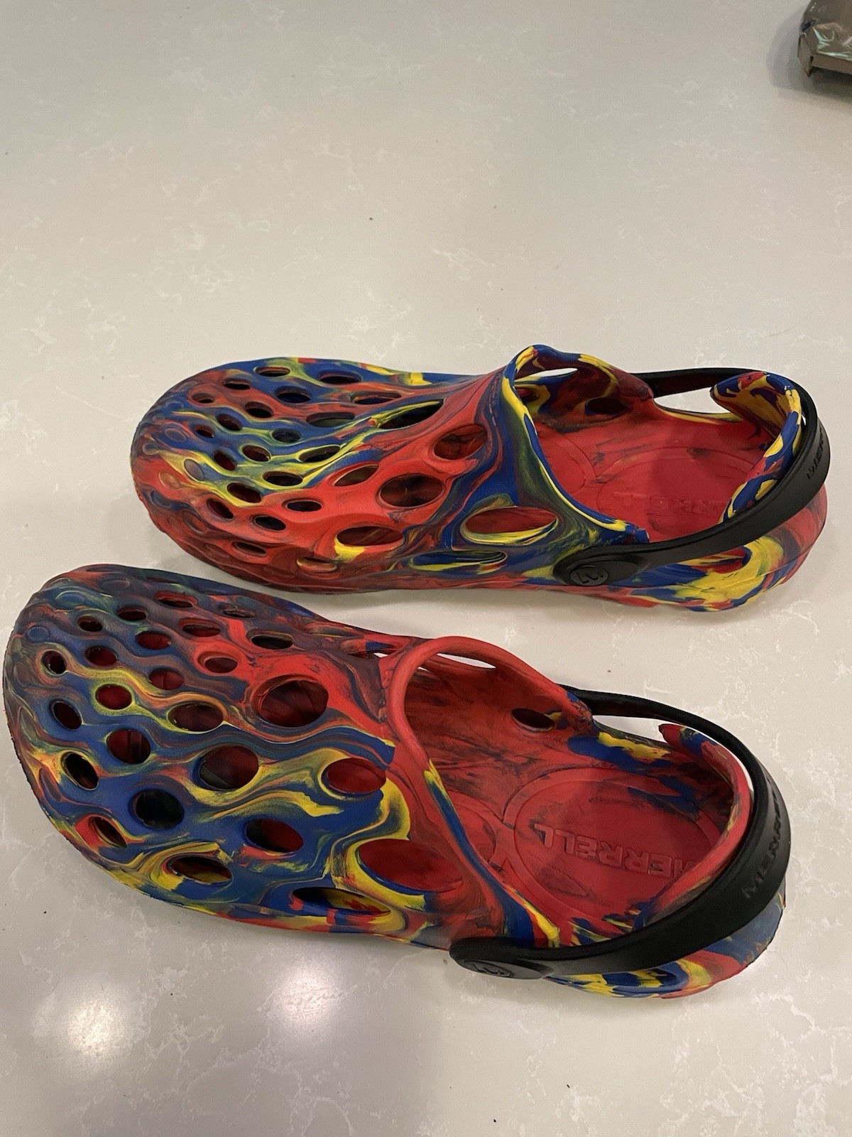 Merrell Hydro Moc Shoes Womens 8 Multicolor Tie Dye Slip On Comfort Water Beach